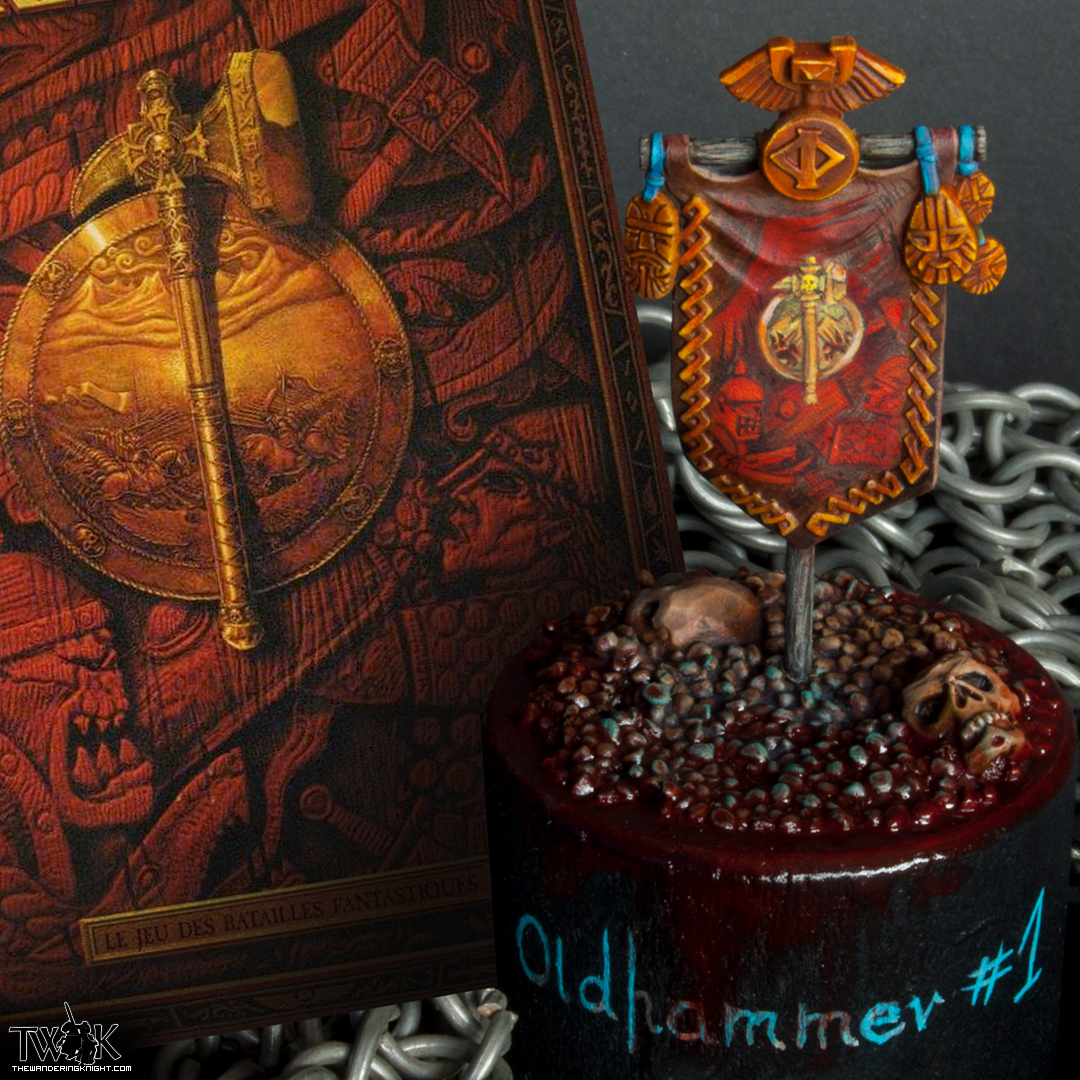 Oldhammer Banner  | 6th edition | Archive Work | by Giorgio | Dwarfs | Freehand | Professional Miniature Painting Service | Warhammer Fantasy Battles 